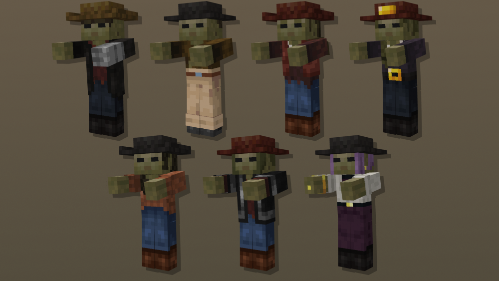 Zombies con diferentes skins