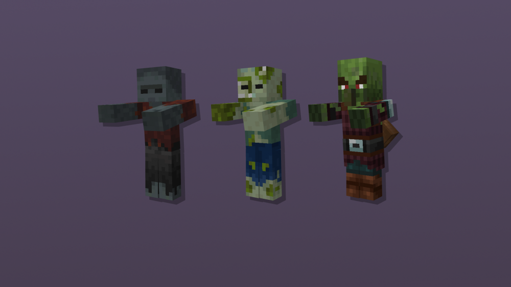 Zombies con diferentes skins