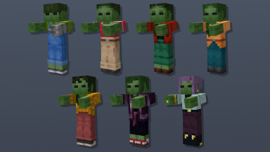 Zombies con diferentes skins