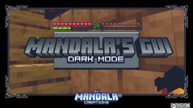 Mandala's GUI Dark Mode Texture Pack Para Minecraft 1.20.1, 1.19.4, 1.18.2, 1.17.1. 1.16.5