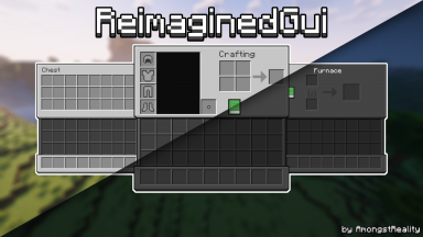 Reimagined GUI Dark and Light Texture Pack Para Minecraft 1.19.4, 1.18.2, 1.17.1, 1.18.9