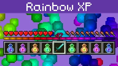 Rainbow Xp Texture Pack Para Minecraft 1.19.4