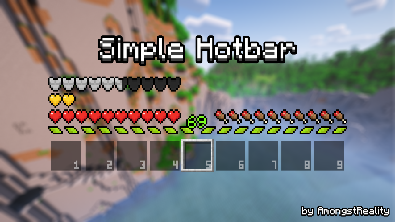 Simple Hotbar Texture Pack Para Minecraft 1211 1206 1194 1182 1171 1165 1152 3898