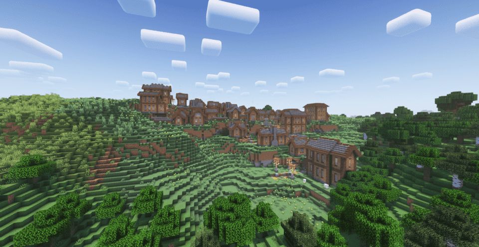aldea mejorada Minecraft