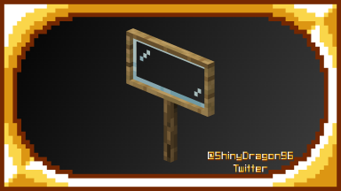 Shiny's Glass Signs Texture Pack Para Minecraft 1.20.1, 1.19.4, 1.18.2, 1.17.1, 1.16.5, 1.15.2, 1.14.4, 1.13.2, 1.12.2