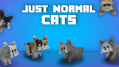Just Normal Cats Texture Pack Para Minecraft 1.20.1, 1.19.4, 1.18.2
