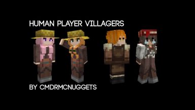 Human Player Villagers Texture Pack Para Minecraft 1.20.2, 1.16.5, 1.14.4, 1.12.2, 1.8.9