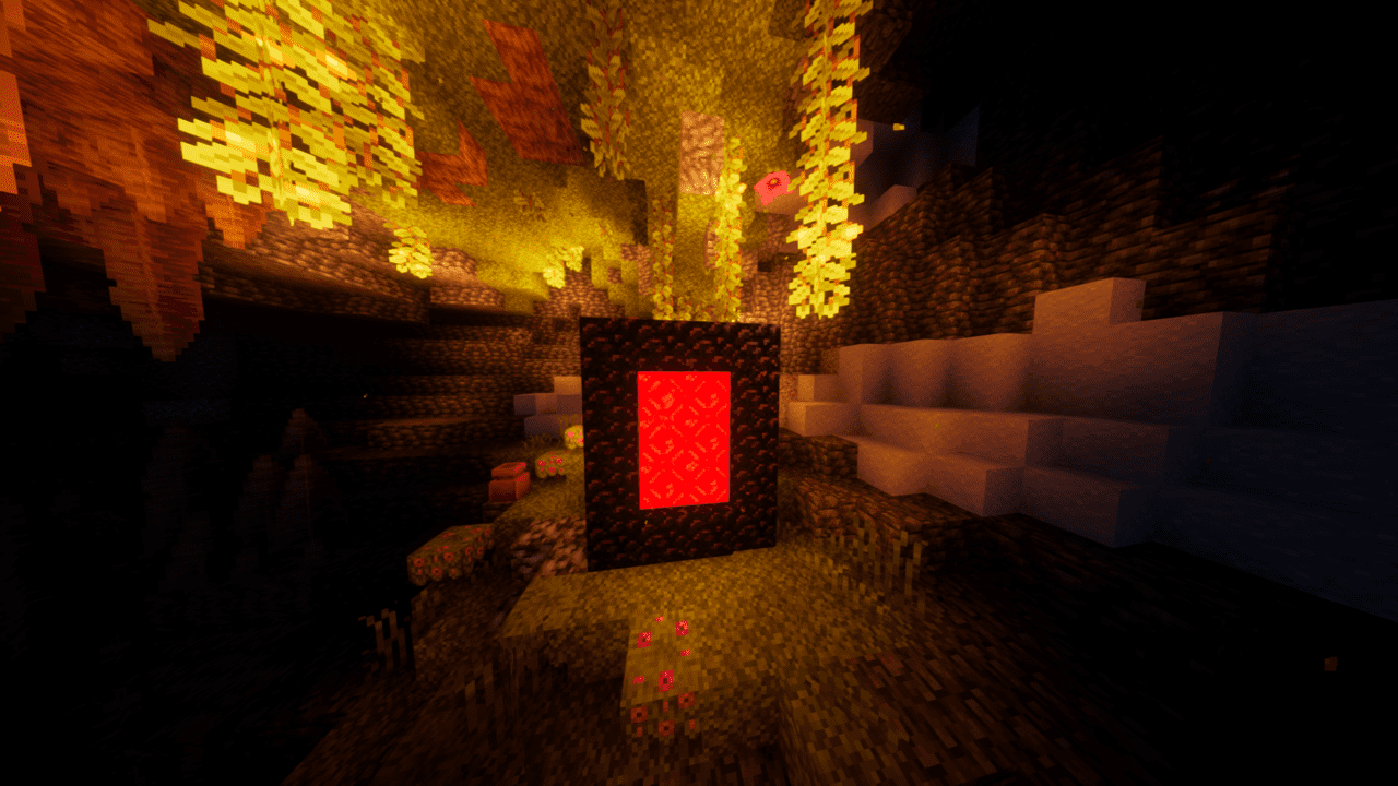 Red Nether Portal Texture Pack Para Minecraft 1.20.1, 1.19.4, 1.18.2, 1 ...