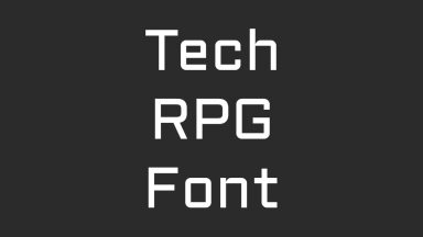 Tech RPG Font Texture Pack Minecraft