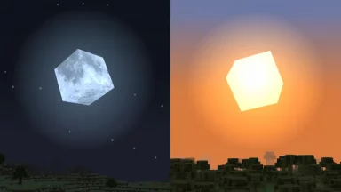 Cubic Sun and Moon Texture Pack