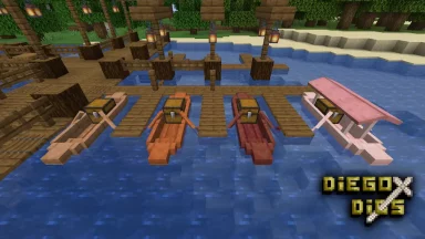 Boats and Canoes Texture Pack Para Minecraft 1.20.1, 1.19.2
