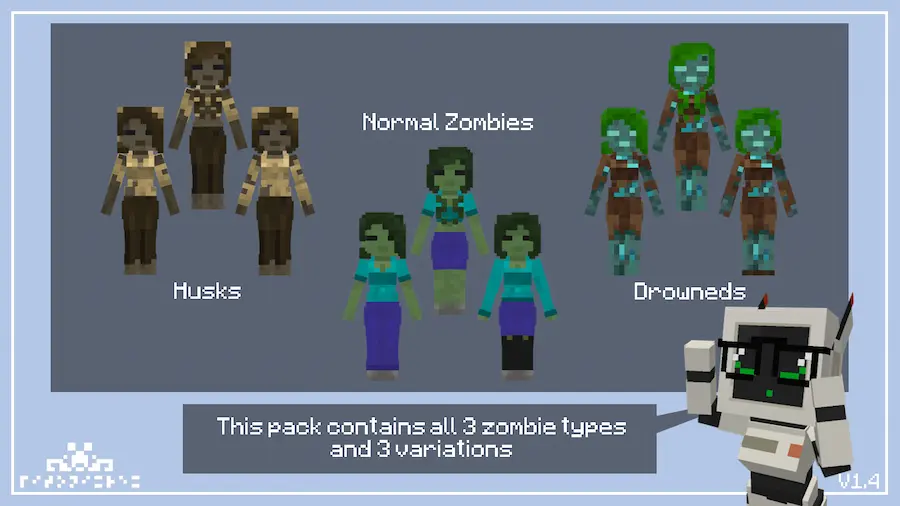 variantes de zombis