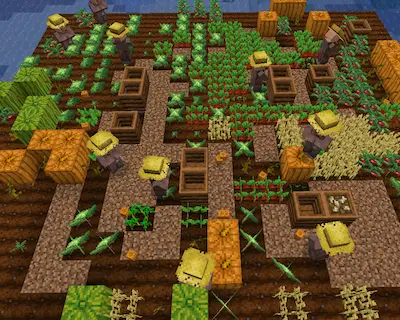 plantaciones de aldeanos
