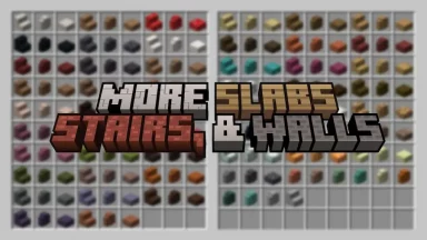 More Slabs Stairs and Walls Mod