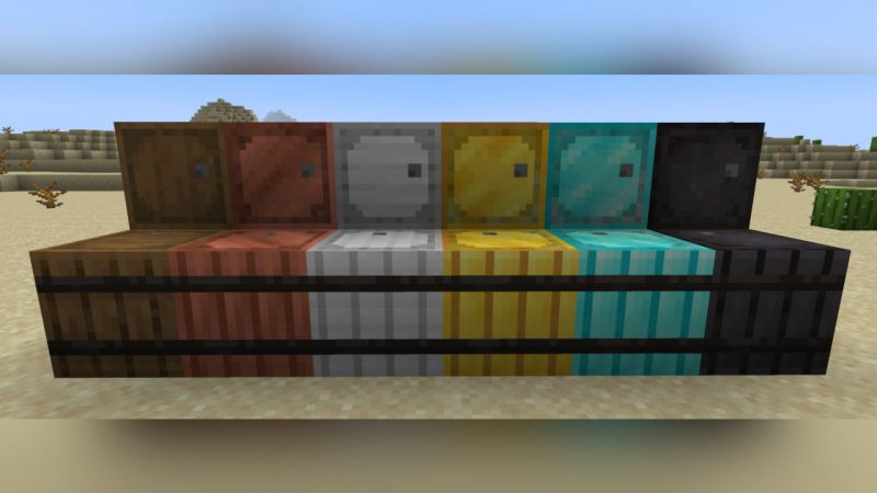 Barrel Minecraft Pattern Reinforced Barrels Mod Para Minecraft 1.21.11, 1.20.6, 1.19.4, 1.18.2 ...