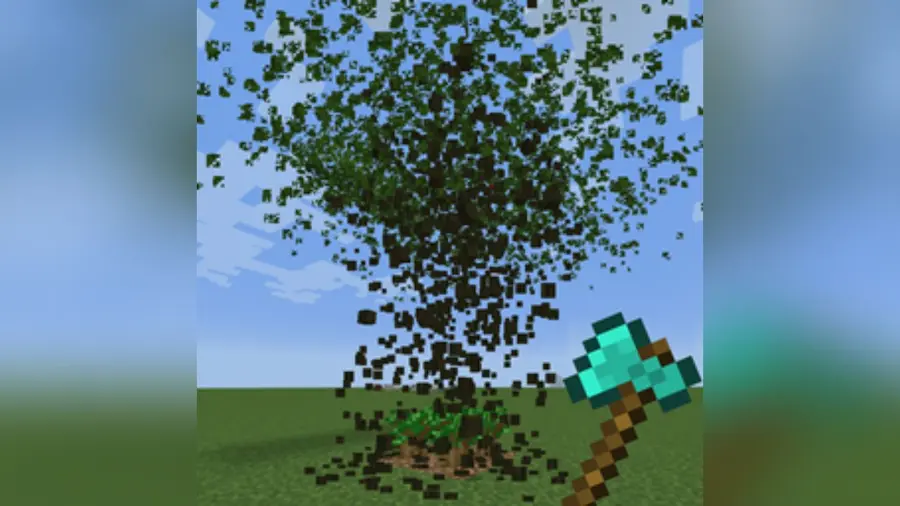 Vista previa de Tree Harvester Mod para Minecraft