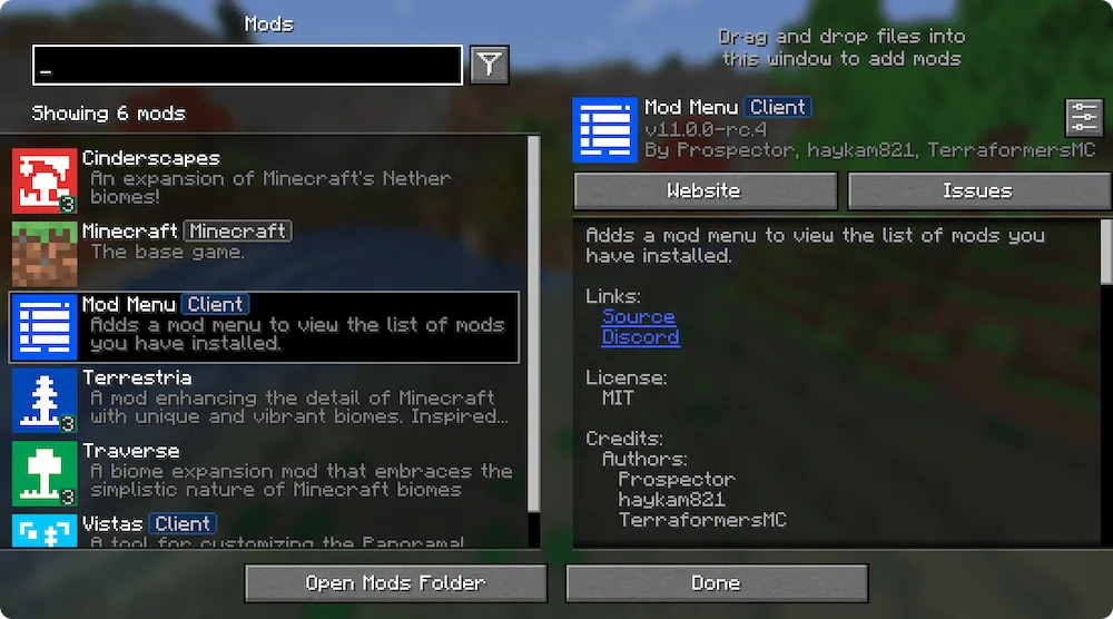 configuracion de mods