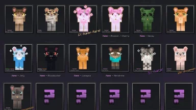 variate de gatos con etiquetas