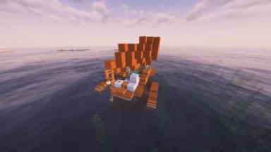 balsa con esqueletos