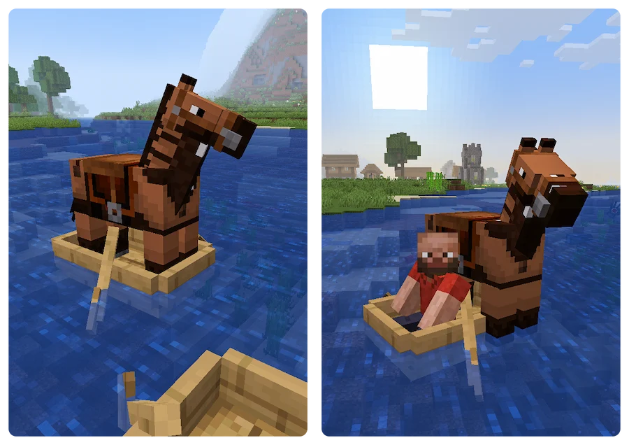caballo se puede montar en bote