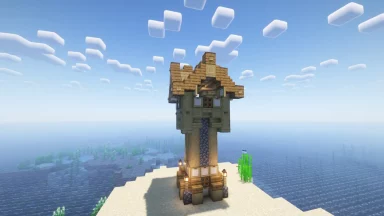 torre en la playa