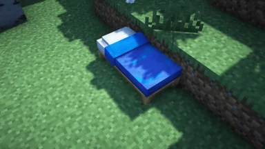 cama color azul