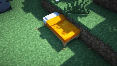 cama color amarillo