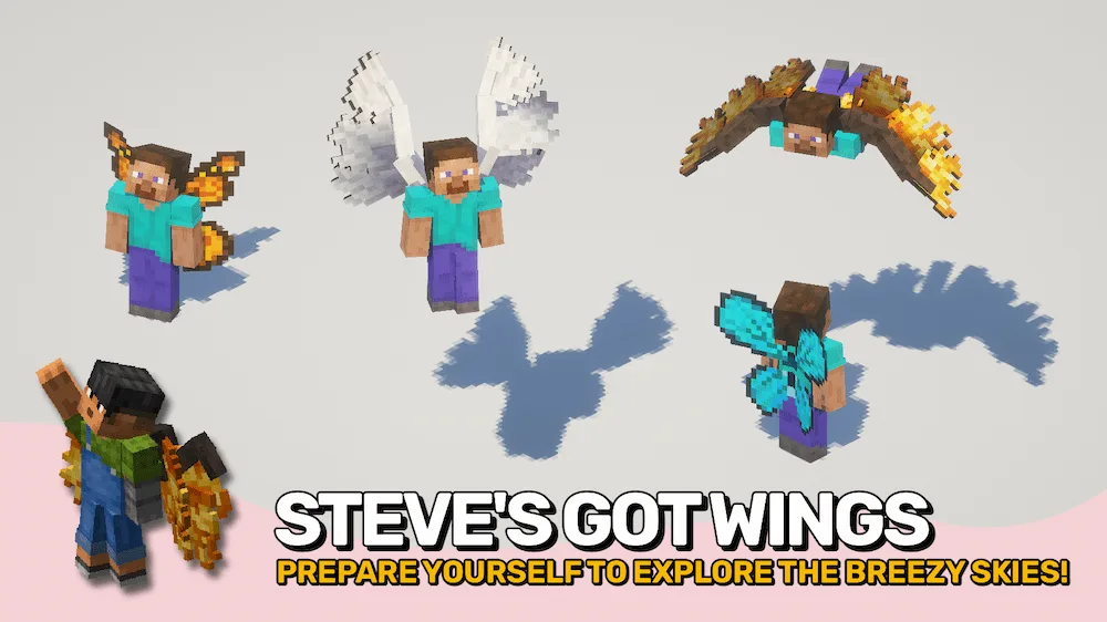 Vista previa de Fantastic Wings Mod para Minecraft