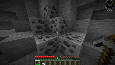Picando mineral con Veinminer
