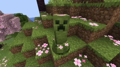creeper en bioma de cerezo