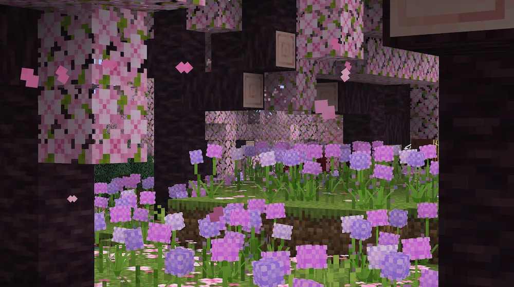 flores de bioma de cerezo