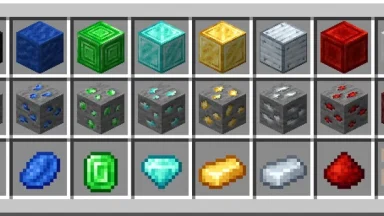 bloques y minerales