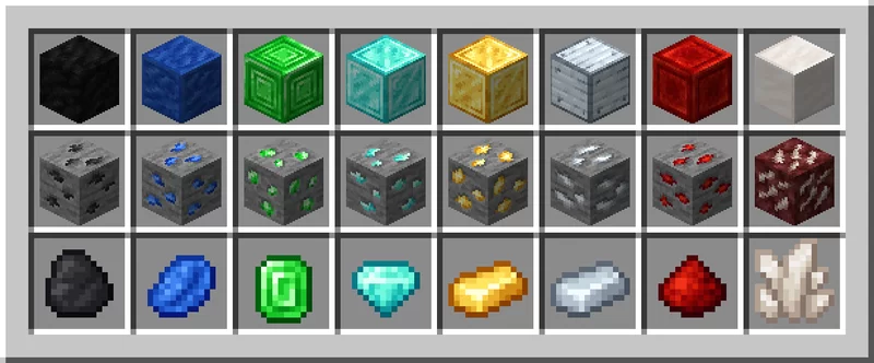 bloques y minerales