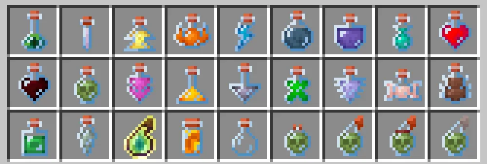 todas la pociones