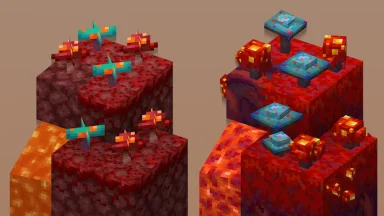 comparacion de hongos del nether