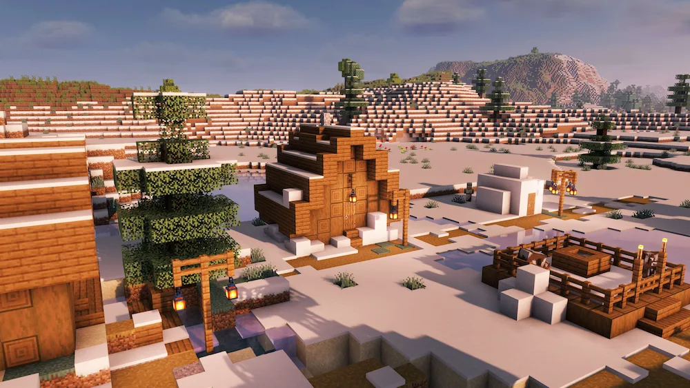 LITE Shaders aldea de la nieve
