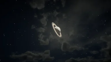 Saturno (Luna en cuarto creciente)