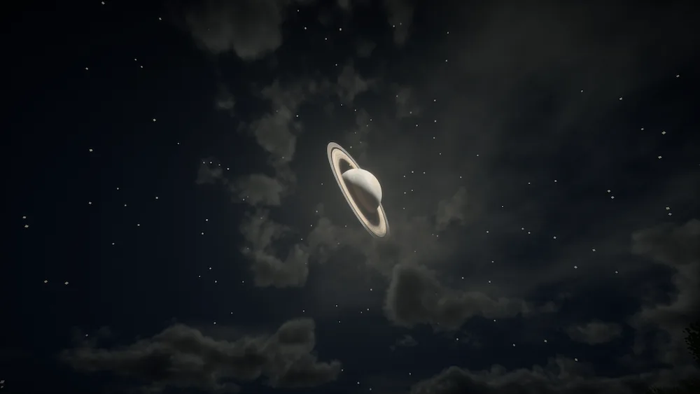 Saturno (Luna en cuarto creciente)