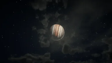 Júpiter (Luna creciente y convexa)