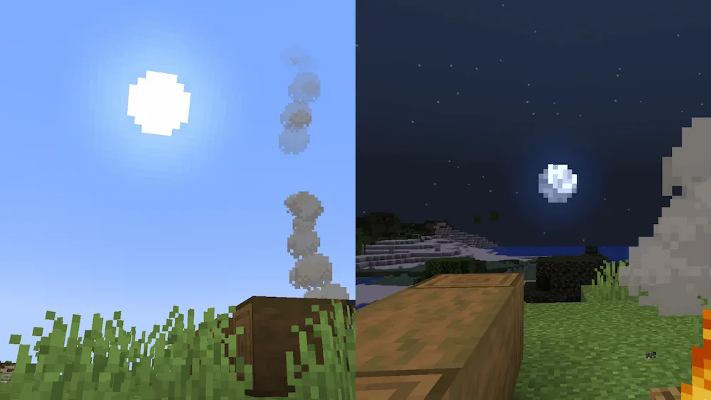 Vista previa de Sun And Moon Circular Texture Pack para Minecraft