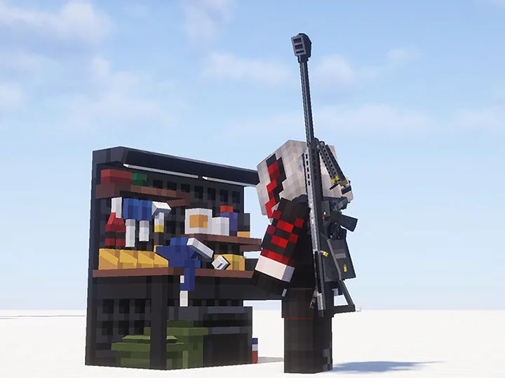 mesa de armas
