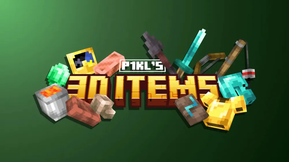Vista previa de P1kl’s 3D Items Texture Pack para Minecraft