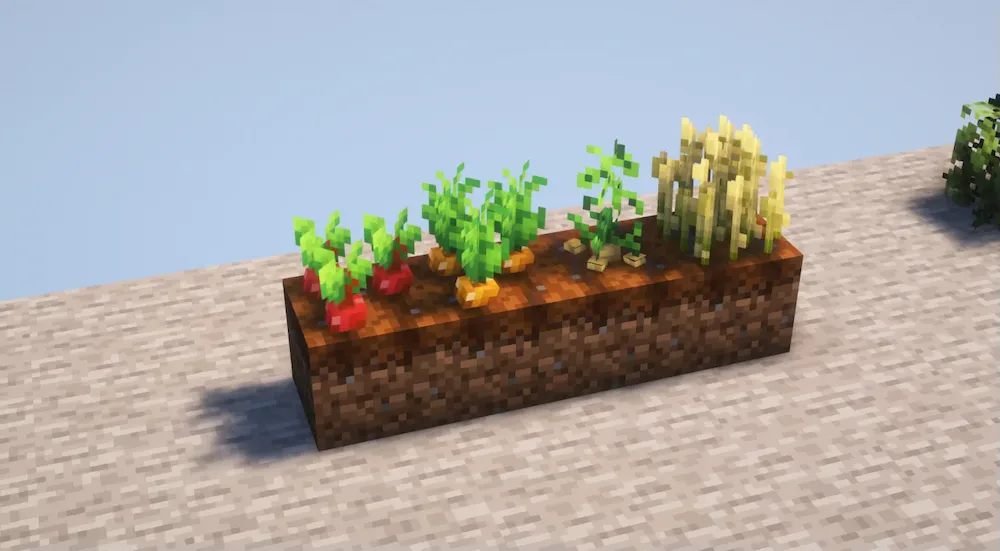 Vista previa de 3D Crops Revamped Texture Pack para Minecraft