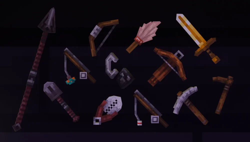 Vista previa de 3D Tools And Weapons Texture Pack para Minecraft