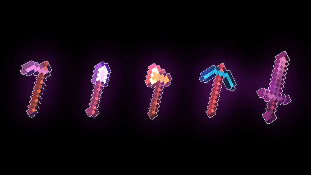 Vista previa de Enchantment Outlines Texture Pack para Minecraft