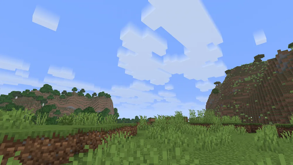 Vista previa de Gradient Clouds Texture Pack para Minecraft