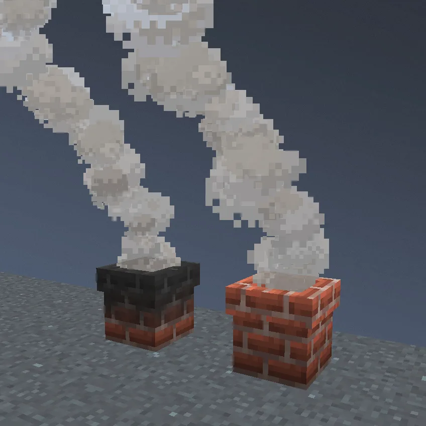 chimenea de ladrillo sucia y limpia