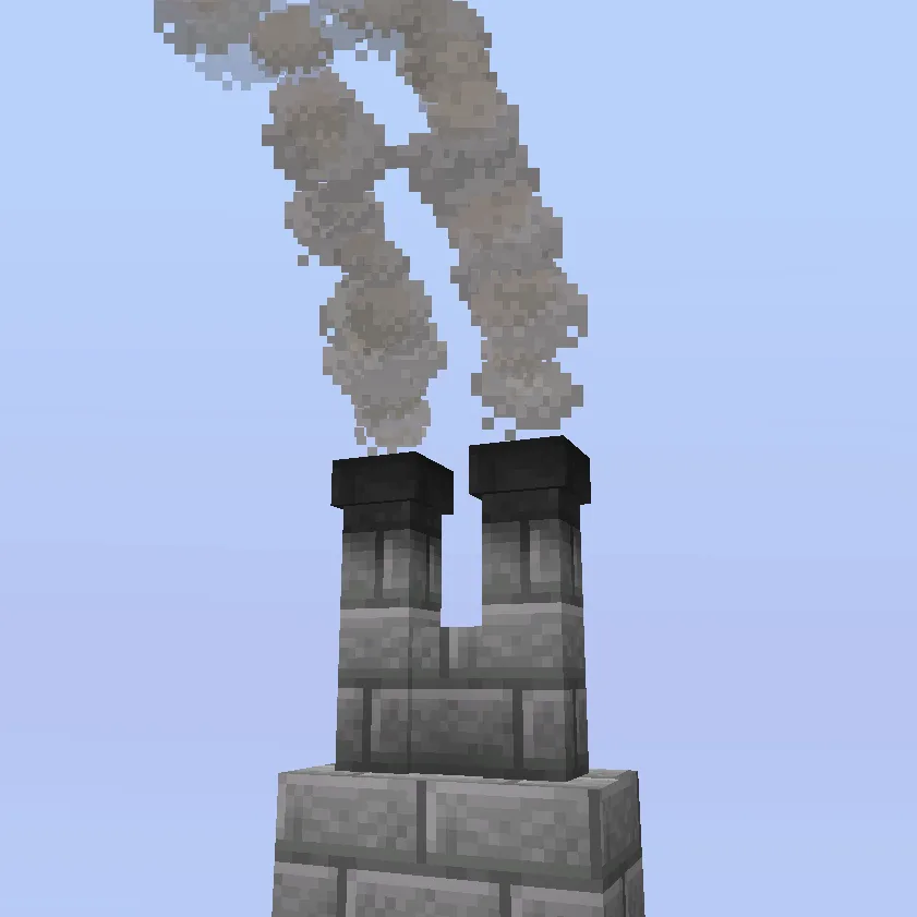 Chimenea de ladrillo de piedra