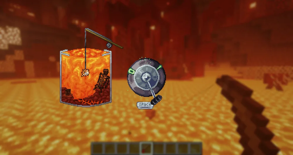 Minijuego de pesca en el nether
