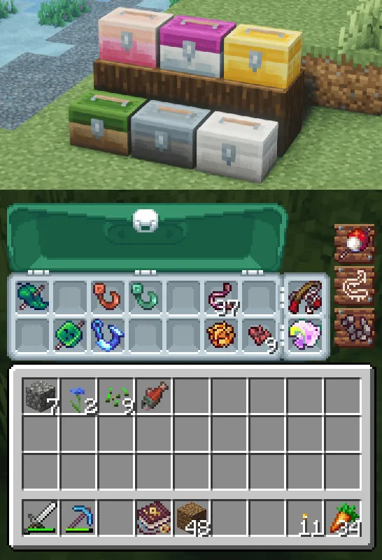 caja de anzuelos